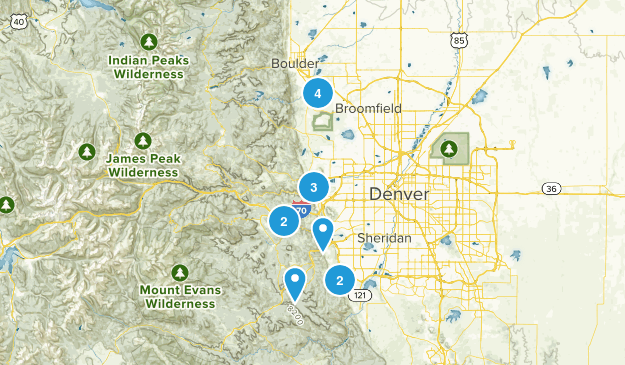 Mountain Hikes Map