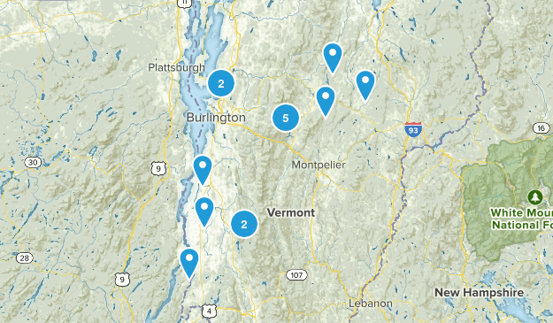 Easy Hikes Map