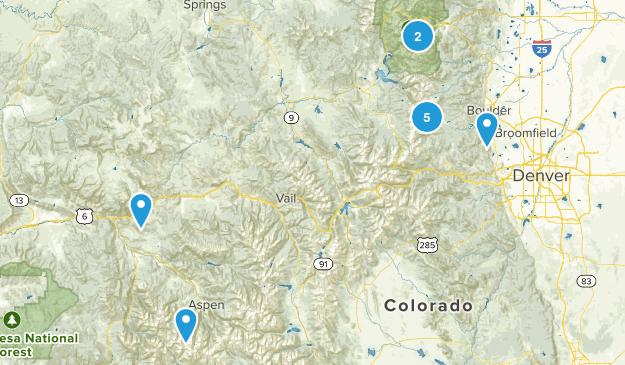 Colorado Hikes Map
