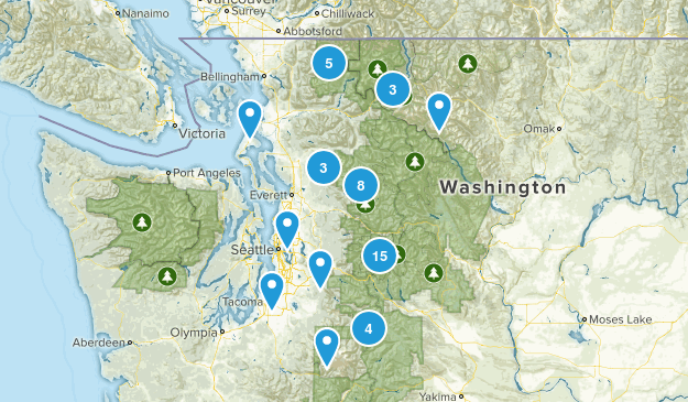 day hikes Map