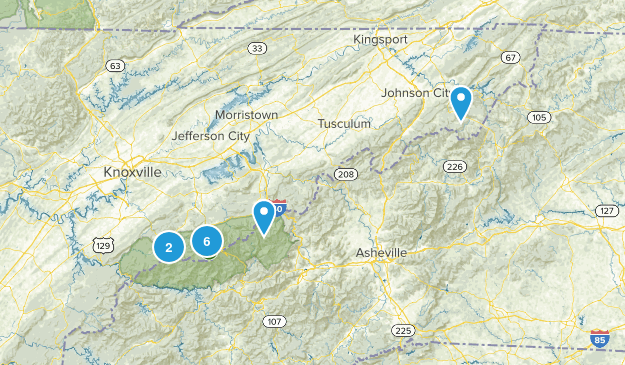 Great Smoky Mountains National Park Map