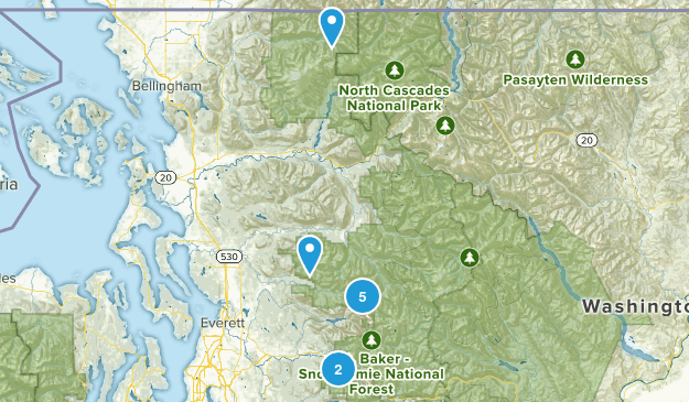 Hiking List Map
