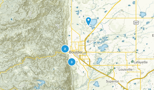 Hike in Boulder Map