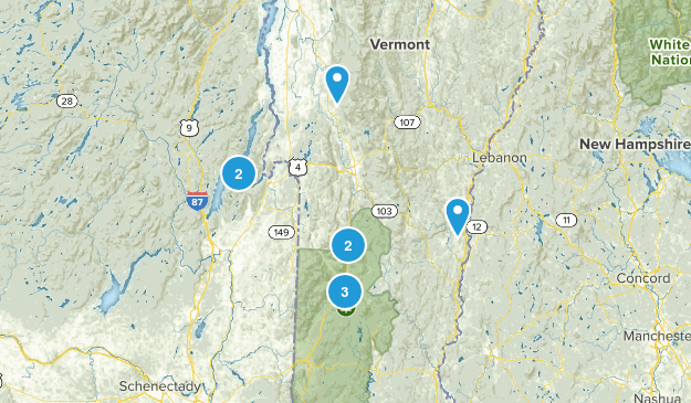 Hiking Near Ludlow Map