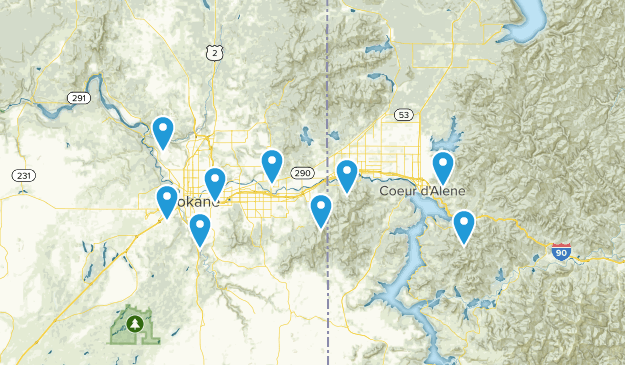 Hikes to go on Map