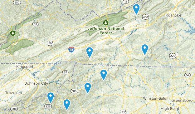 To hike Map