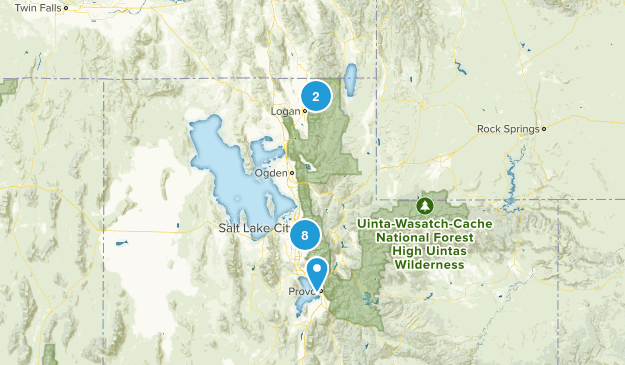 utah hikin' Map