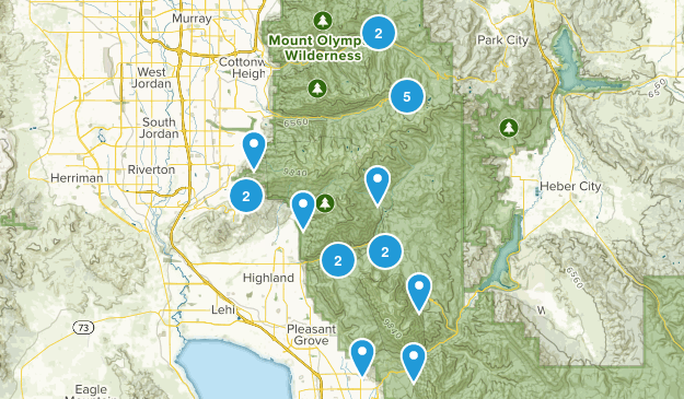 21 Hikes Map