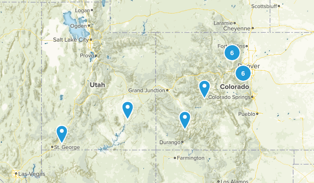 Hikes to complete. Map