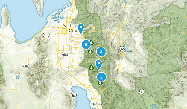 Summer Hiking List Map