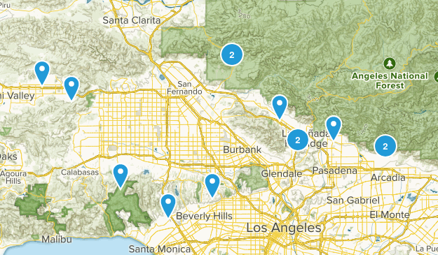 Weekday Hikes Map