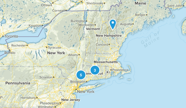 2016 Summer hikes Map