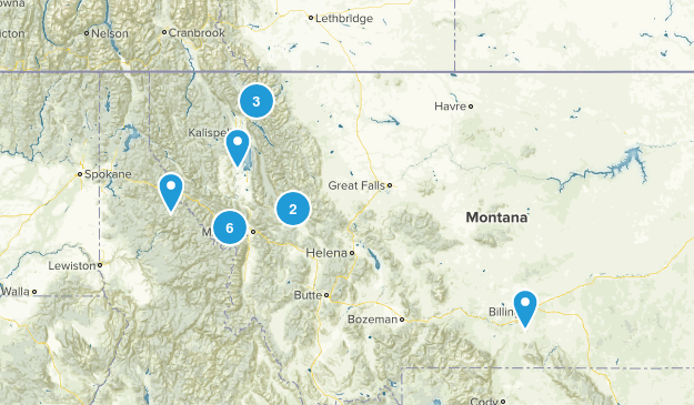 Montana Hiking Map