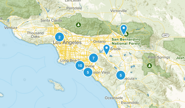 California Hiking Map
