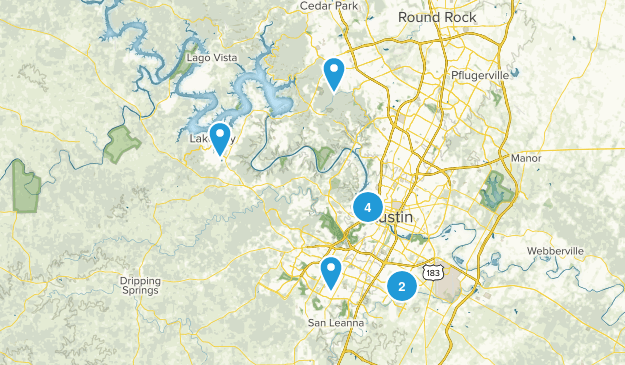 Texas Hiking Map