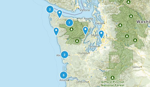 Washington Hikes Map