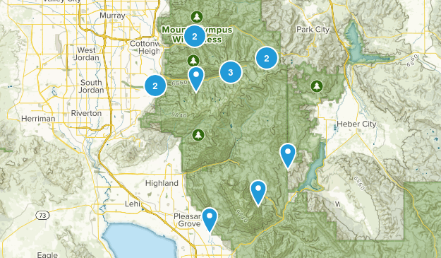 wish list hikes Map