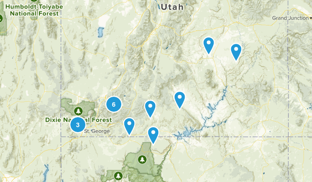 southern hikes Map