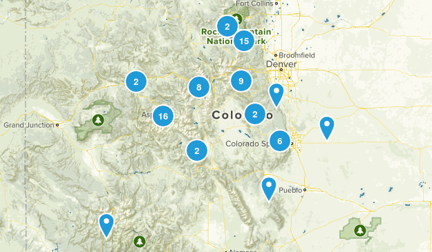Colorado Hiking Trails Map