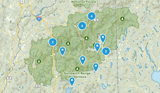 Must Hikes NH Map