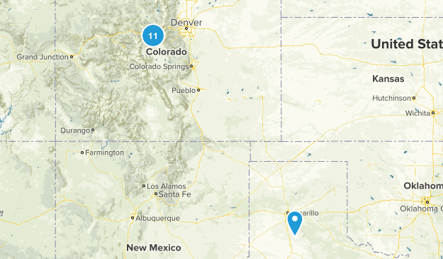 Colorado Hikes Map
