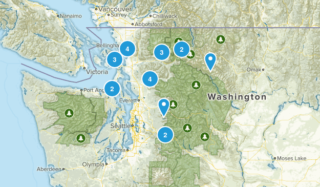 wanted Hikes Map