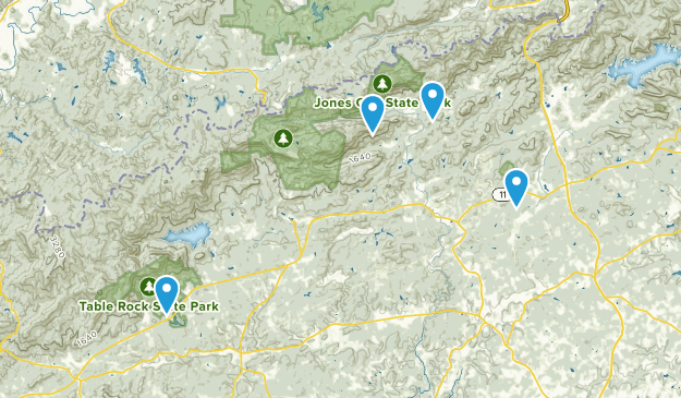 Jones Gap Area Map