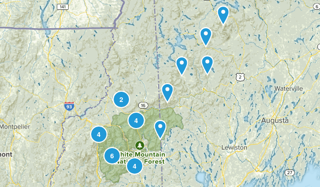 Tougher Hikes Map