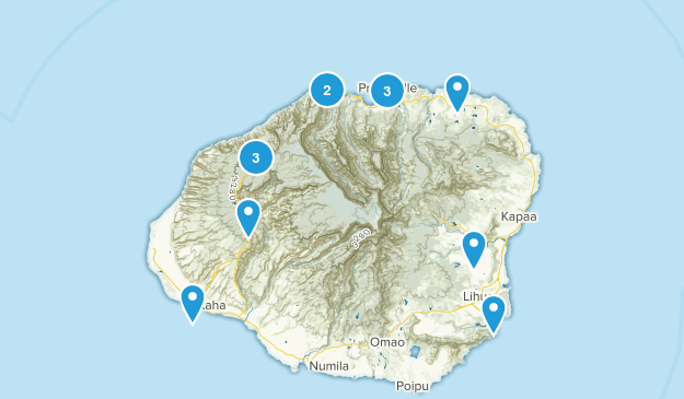 Hawaii Hikes Map