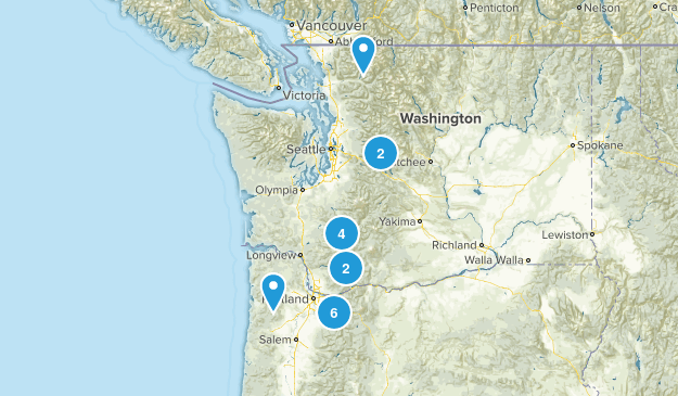 hikes to hike Map