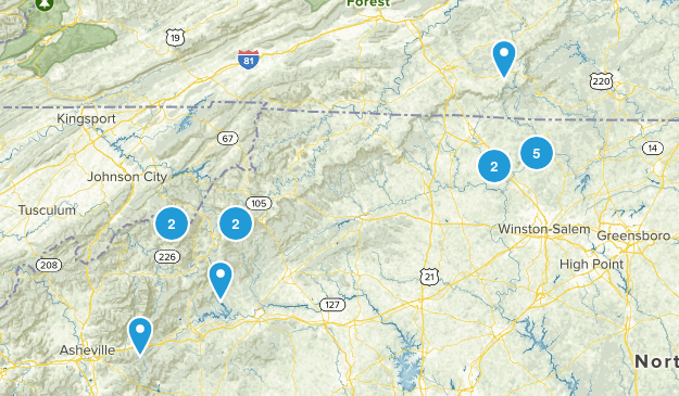 Hikes to do at school Map