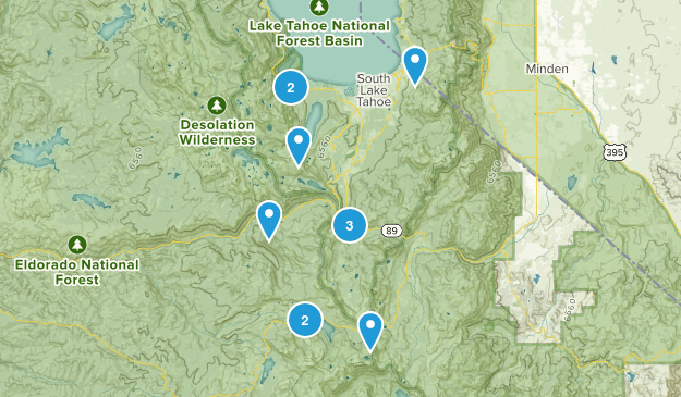 South Lake Tahoe Area Map