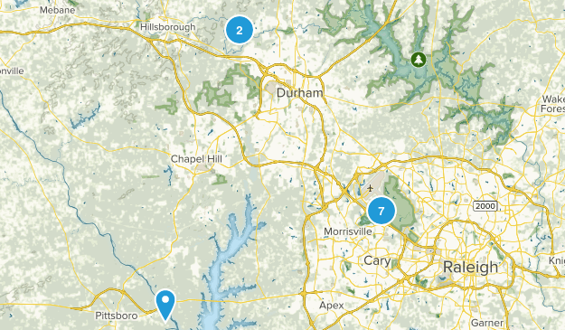 Long Triangle Day Hikes Map