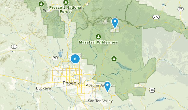 Places to Hike Map
