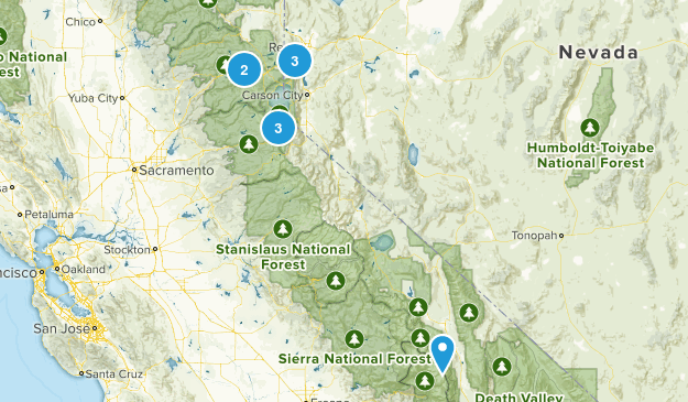 Northern NV Hiking Map