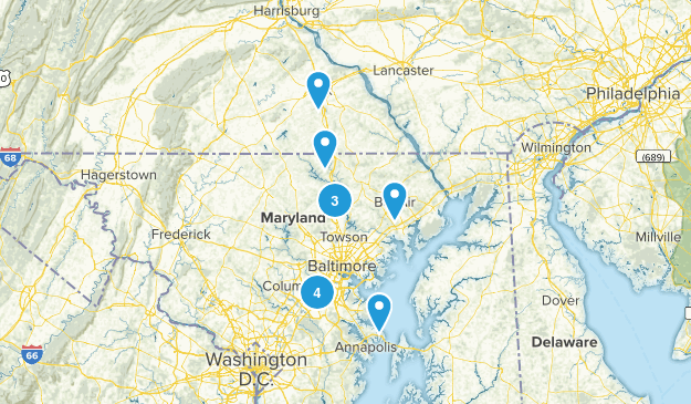 baltimore hybrid biking Map