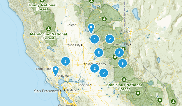 NorCal Hikes Map
