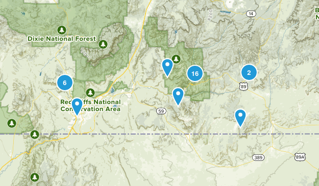 St George Area Map
