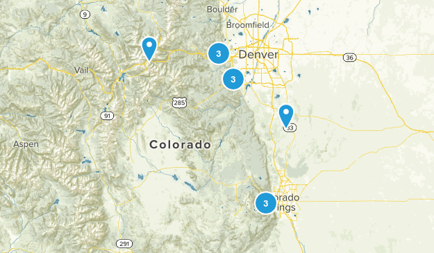 Colorado hiking Map