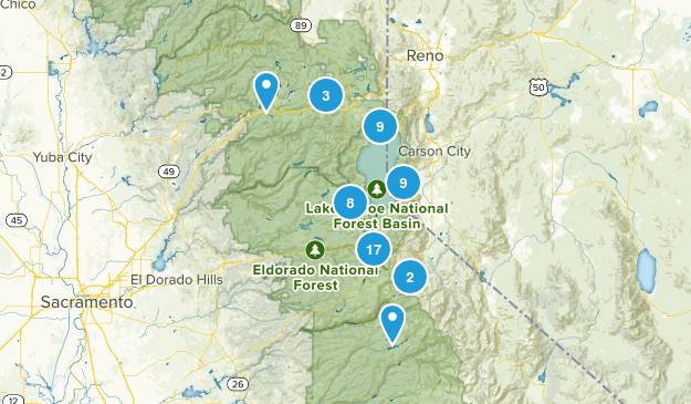 Lake Tahoe Area Map