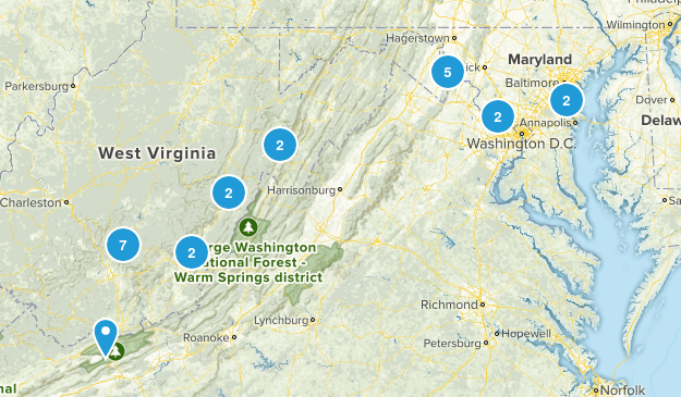 Maryland & West Virginia Map