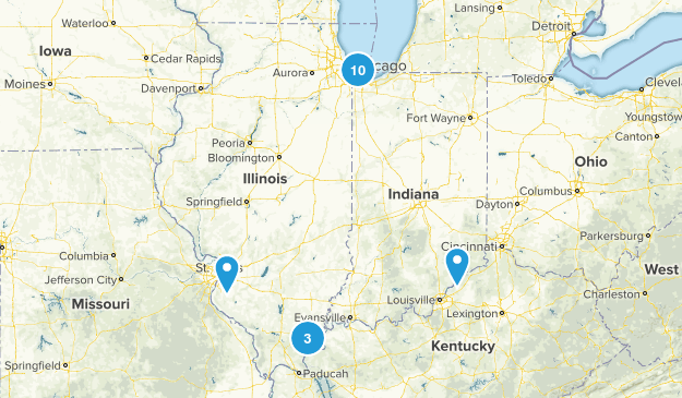 Illinois & Indiana Map