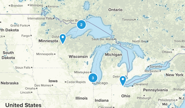Michigan & Wisconsin Map