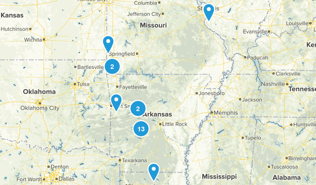 Missouri & Arkansas Map