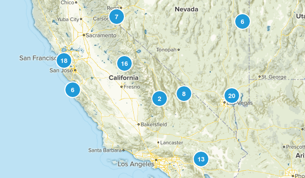 California & Nevada Map