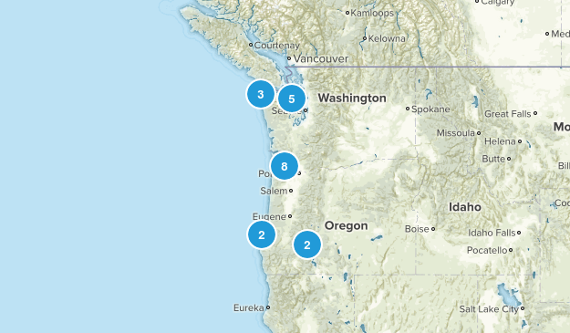 Oregon & Washington Map