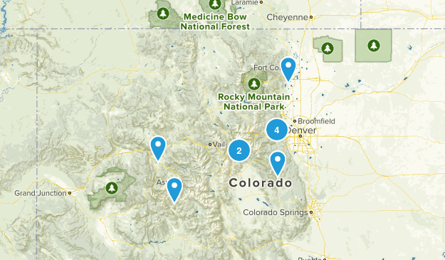 Denver Hikes Map