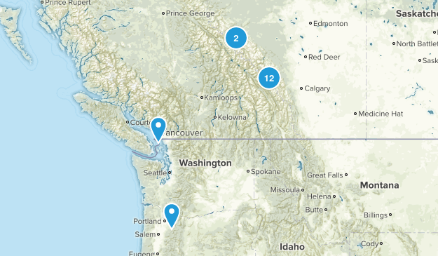 Banff/Jasper/Canadian Glacier Map