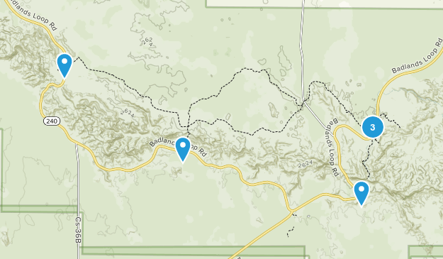 Badlands SD Map