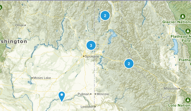 day trip hikes Map